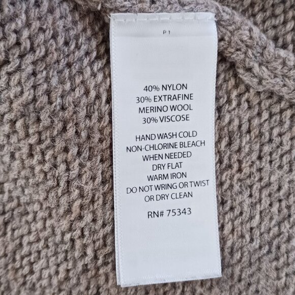 Cynthia Rowley Womens Sleeveless Cardigan Vest Size Medium Open Front Knit Beige - Picture 6 of 8